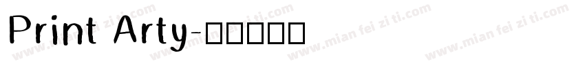 Print Arty字体转换